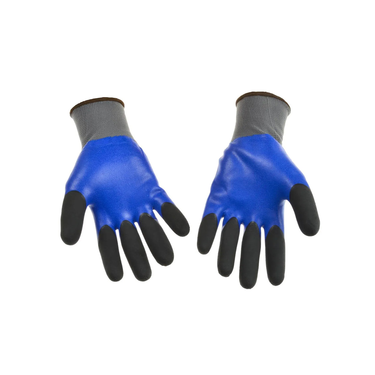 GEKO Blue polyester liner foam latex coated met finger double dipped s.9