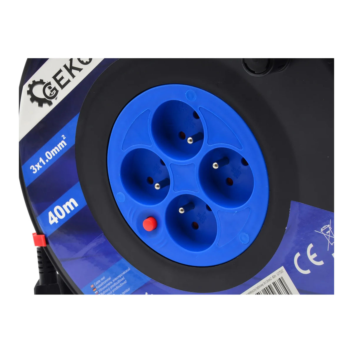 GEKO Kabelhaspel 3x1.0mm2 40m