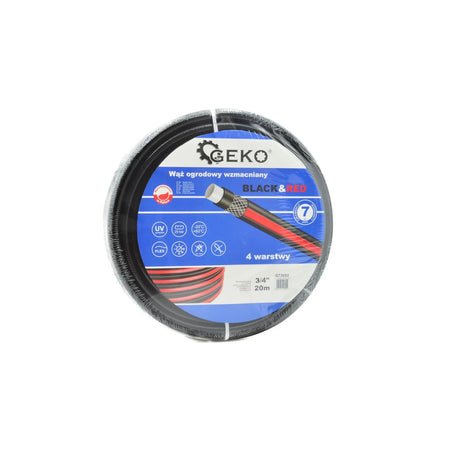 GEKO Tuinslang zwart&rood 3/4" 50m sterk