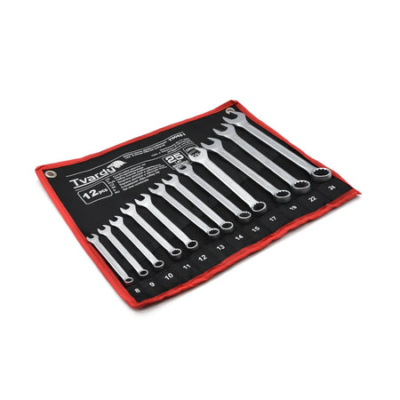 Tvardy Set steeksleutels 12-delig 8-24mm satin CRV koudgeslagen