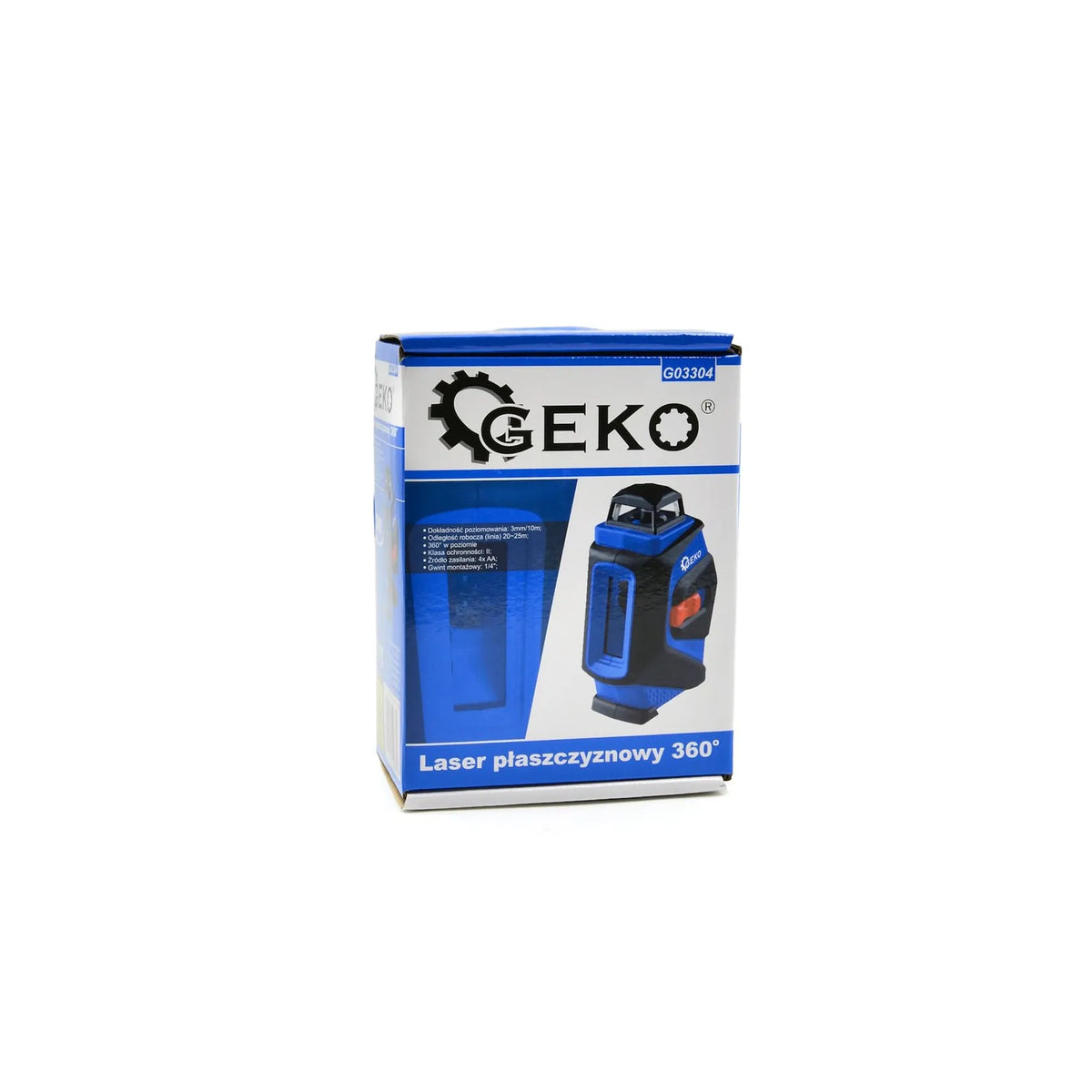 GEKO Kruislinielaser 360 graden zelfnivellerend 20-25m 550g