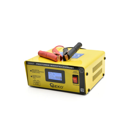 GEKO Automatische Batterijlader LCD 12/24V 10A