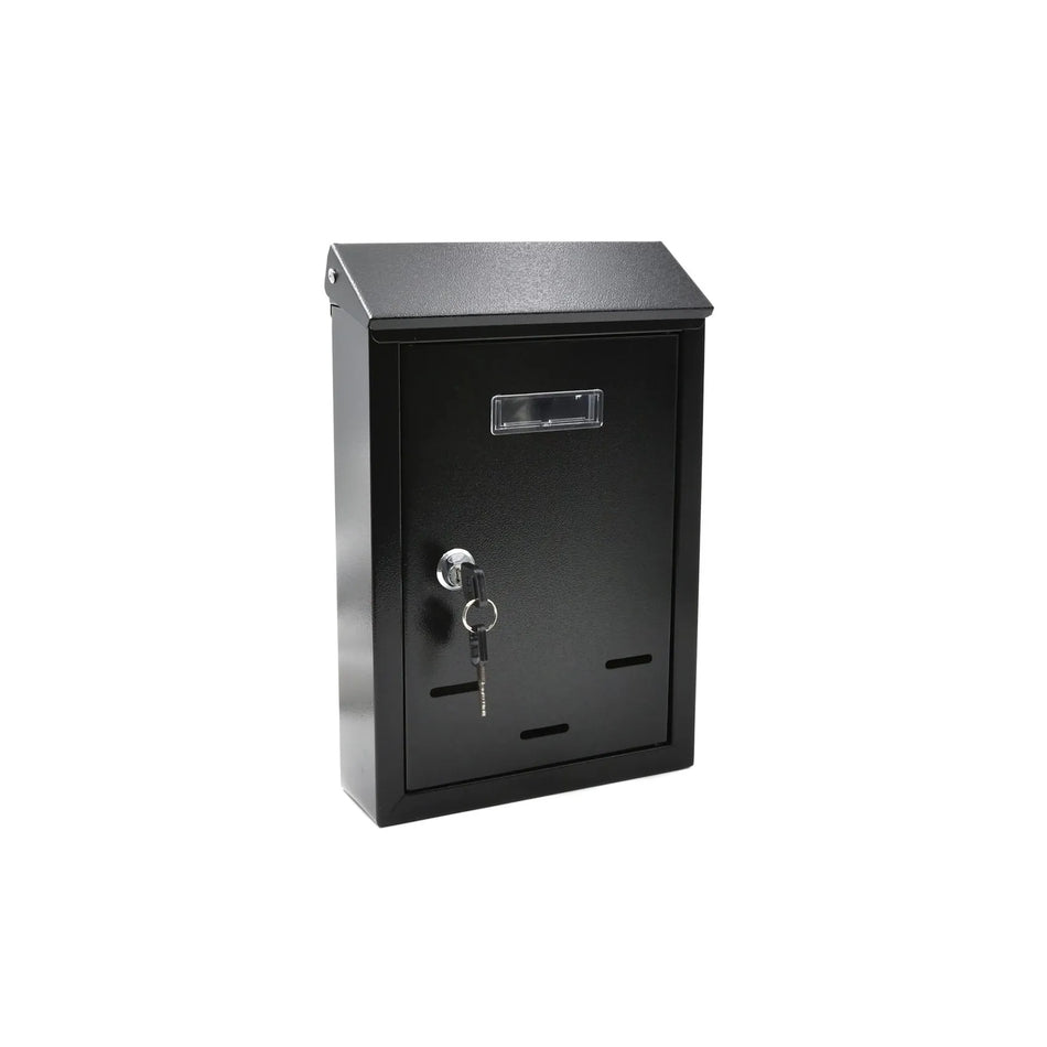 GEKO Brievenbus met raampje 300x215x65mm zwart
