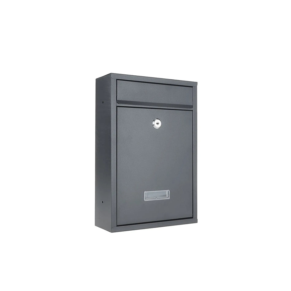 GEKO Brievenbus met raampje 320x240x80mm zwart
