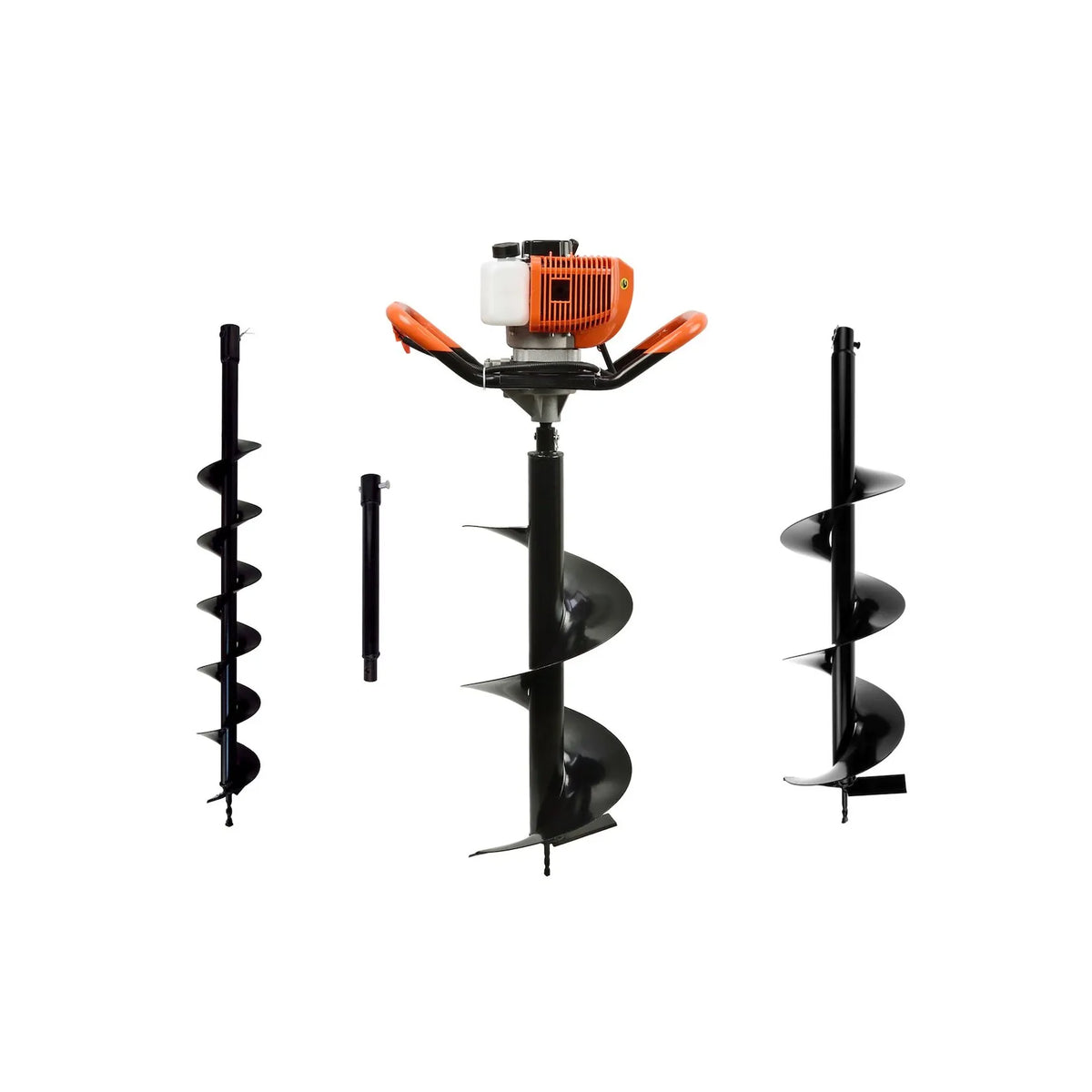 John Gardener Benzine grondboor met boren 10,20,30cm + adaptor 50cm
