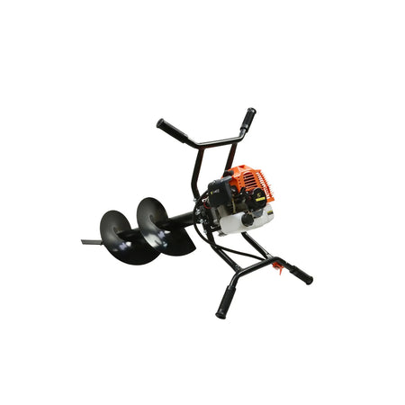 John Gardener Benzine grondboor 2 persoons met boren 10,20,30cm + adaptor 50cm