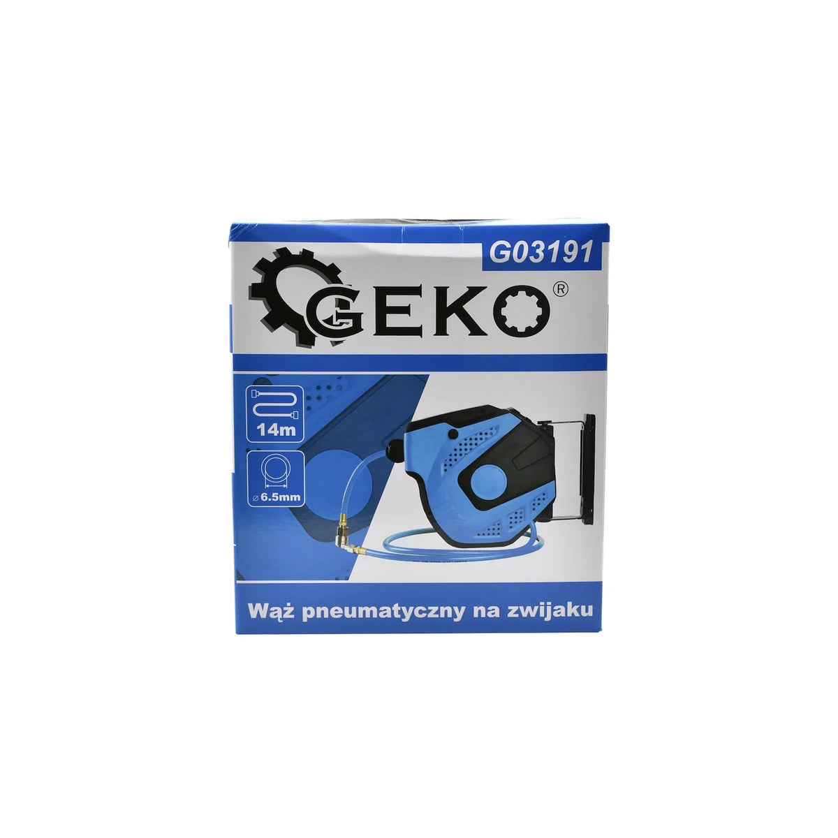 GEKO Luchtslang op haspel 14m 6,5x10mm