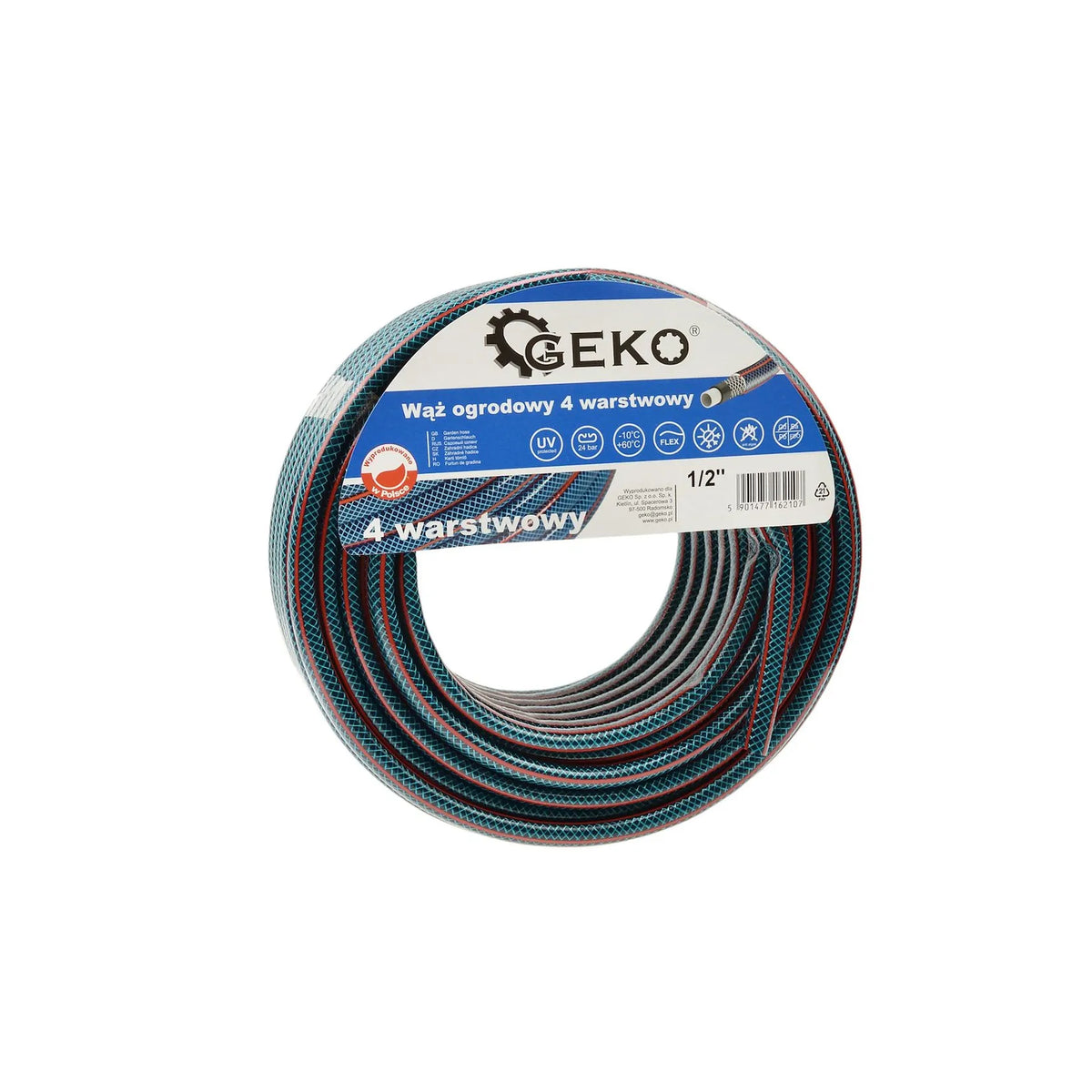 GEKO Tuinslang 4-laags 1/2" 30m nieuw
