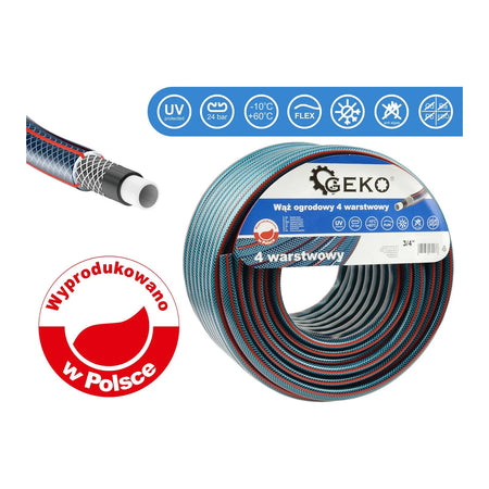 GEKO Tuinslang 4-laags duurzaam 3/4" 50m
