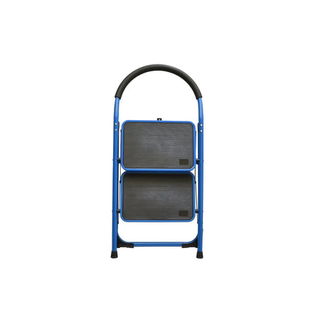GEKO Opvouwbare metalen ladder 2 treden blauw