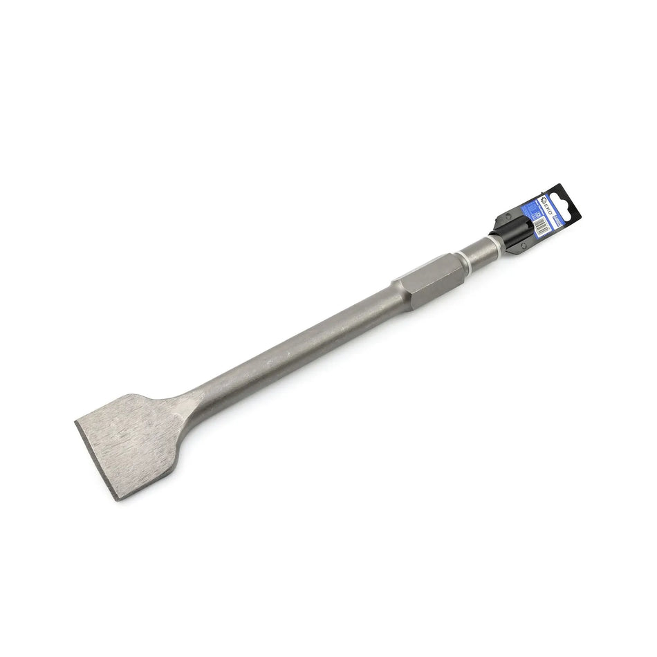 GEKO Platte beitel geschikt voor elektrische sloophamer 75 x 400 mm