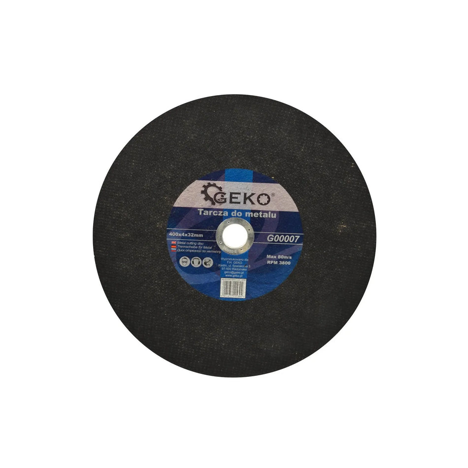 GEKO Metaalsnijschijf met glasvezelversterking 400x4x32mm
