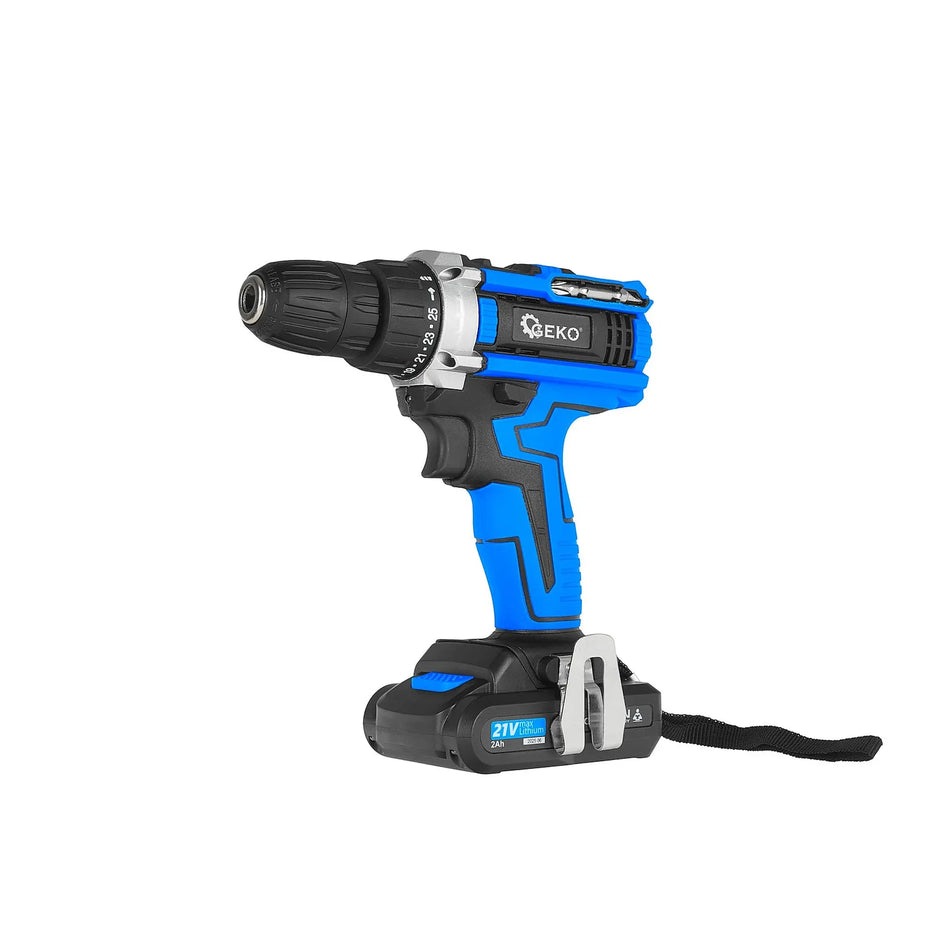 GEKO Accuboormachine 21 V met 2 accu's 2 Ah 1,63 kg