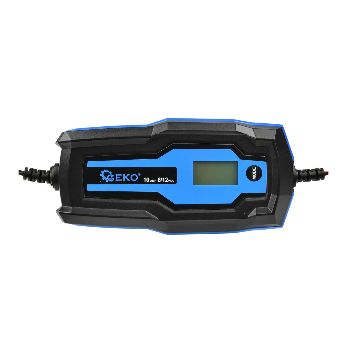 GEKO Acculader met LCD-display en voltmeter 6/12 V 10 A