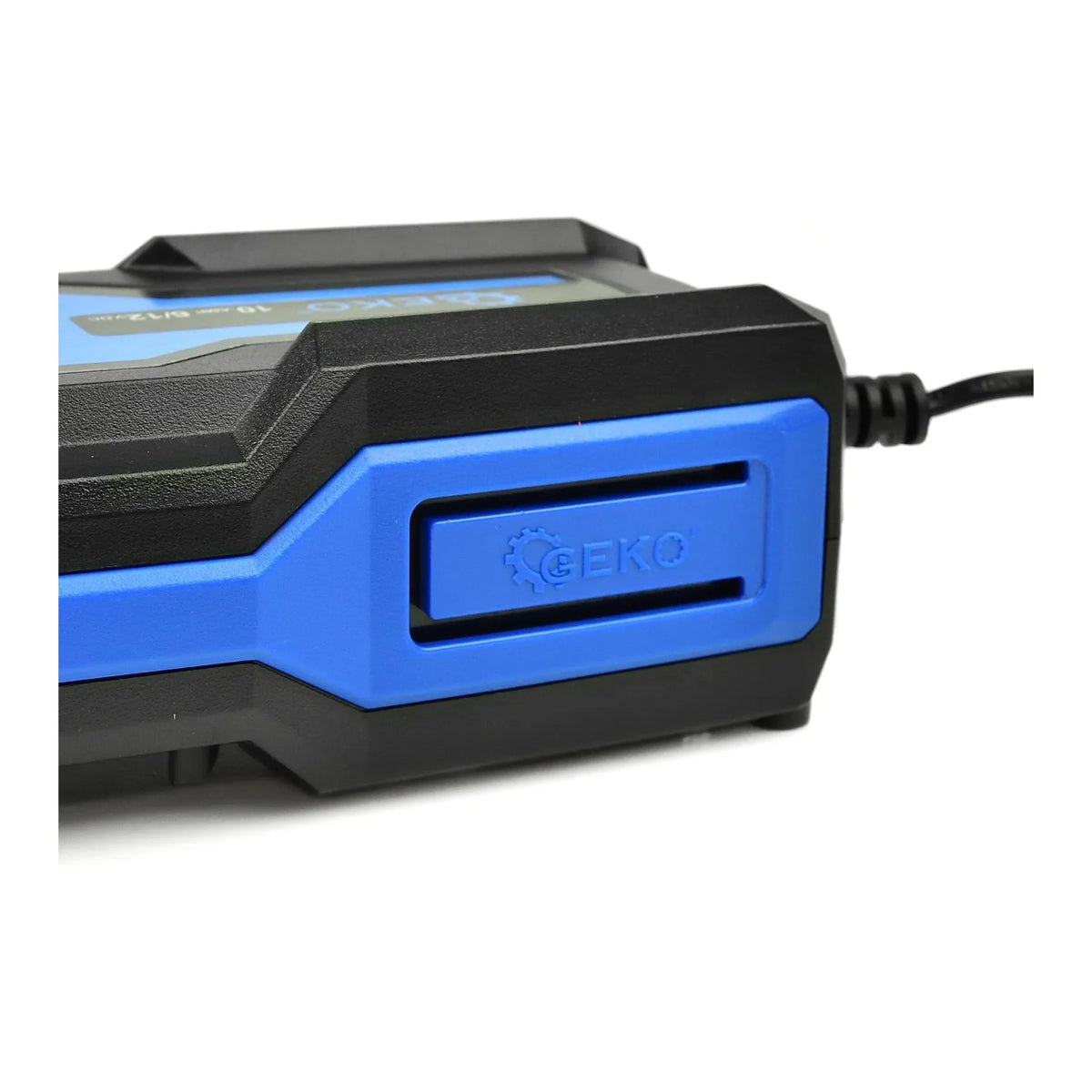 GEKO Acculader met LCD-display en voltmeter 6/12 V 10 A