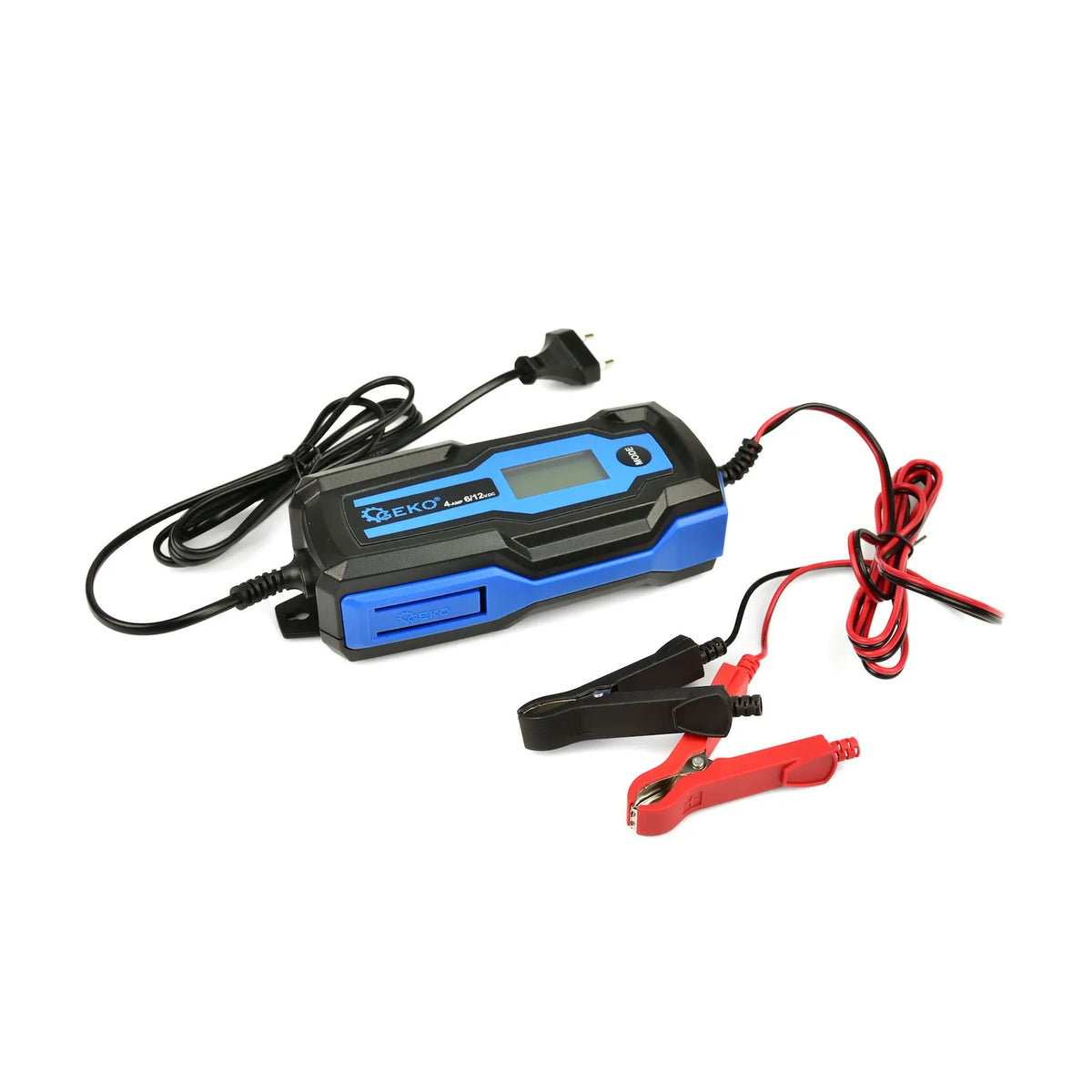 GEKO Acculader met LCD-display 6/12 V 4 A