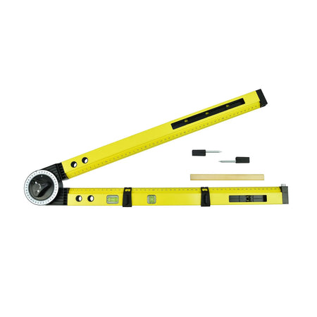 GEKO Instelbare hoekmeter en waterpas 50 cm