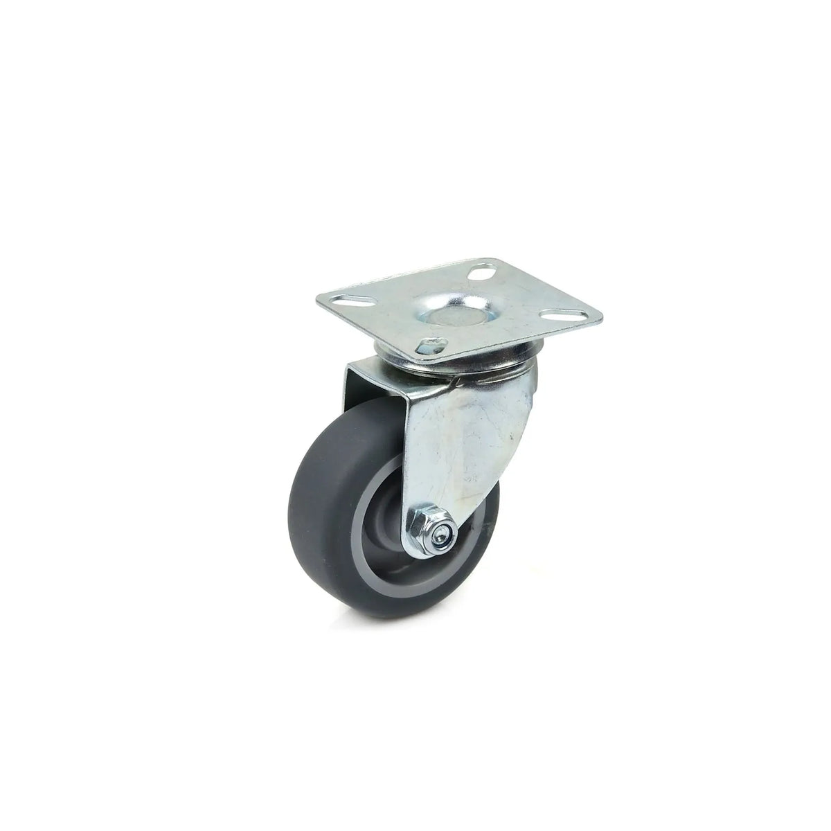 GEKO Zwenkwiel met montageplaat 50 mm TPR band 40 kg