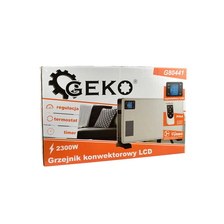 GEKO Convectorkachel met afstandsbediening en LCD-display