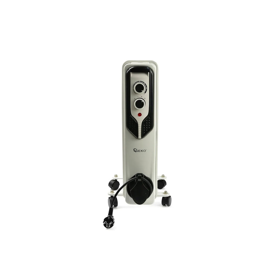 GEKO Oliegevulde Radiator 7 Ribben 1500 W met Thermostaat
