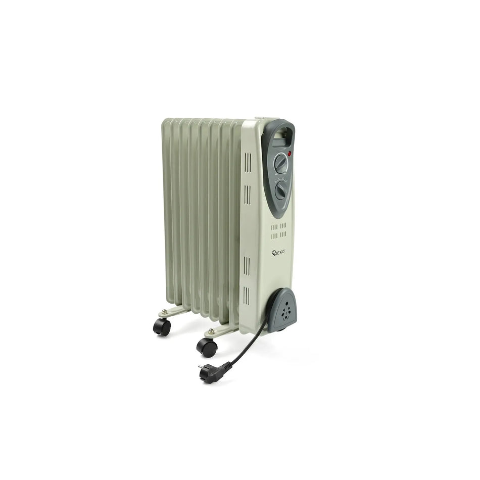 GEKO Oliegevulde radiator 9 ribben 2000 W met thermostaat
