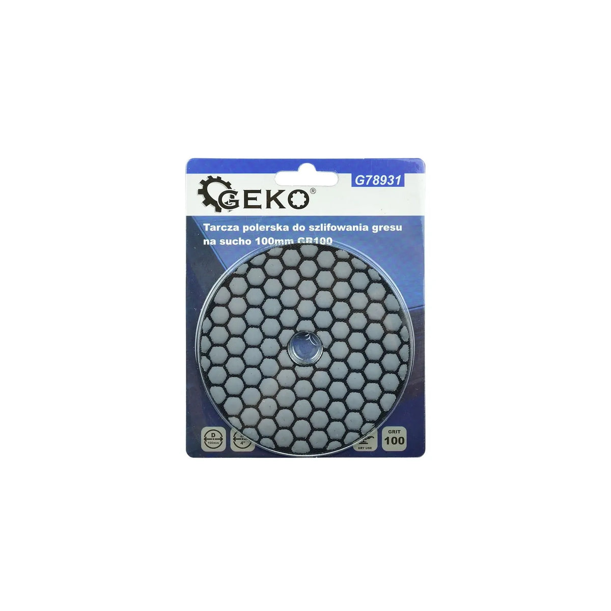 GEKO Diamant droge polijstpad 100 mm G100
