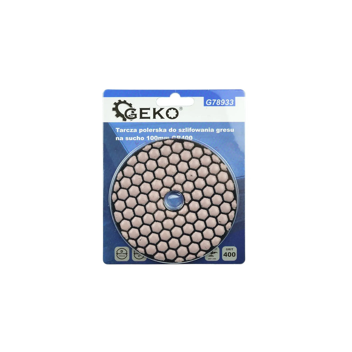 GEKO Diamant droge polijstpad 100 mm G400