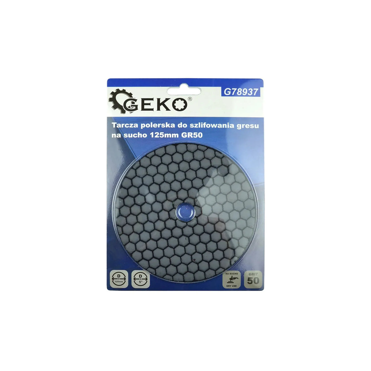 GEKO Diamanten droge polijstpad 125 mm G50