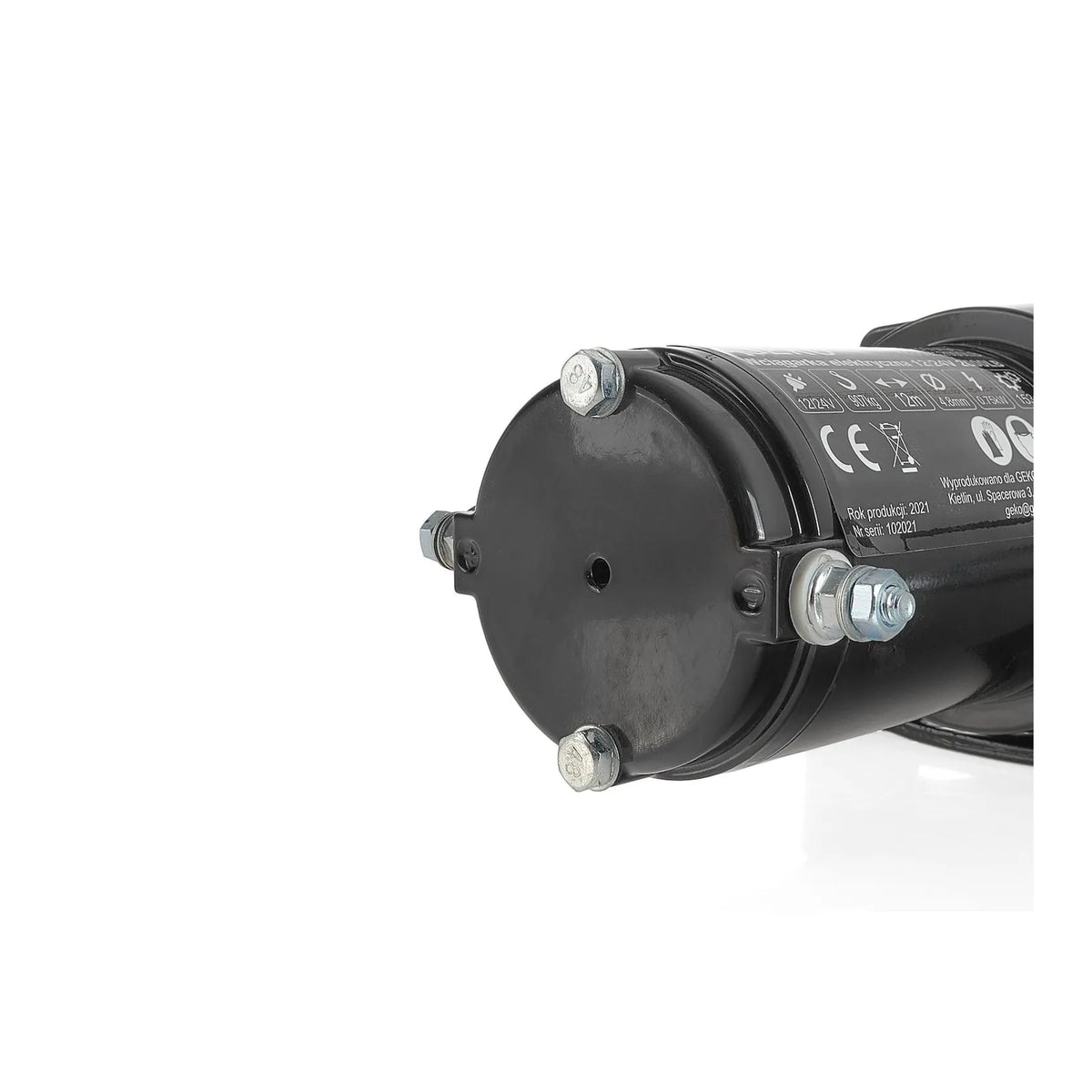 GEKO Elektrische lier 12 V 2000LB 907 kg trekkracht