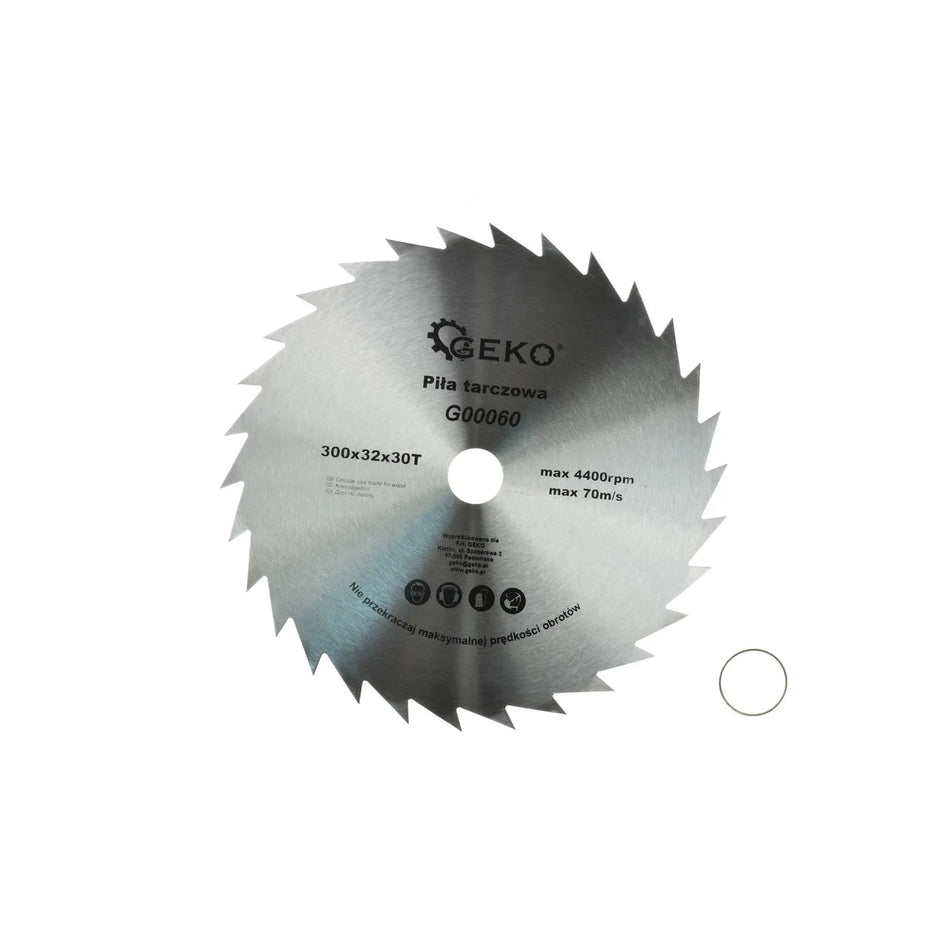 GEKO Cirkelzaagblad voor hout 300mm 32mm 30 tanden