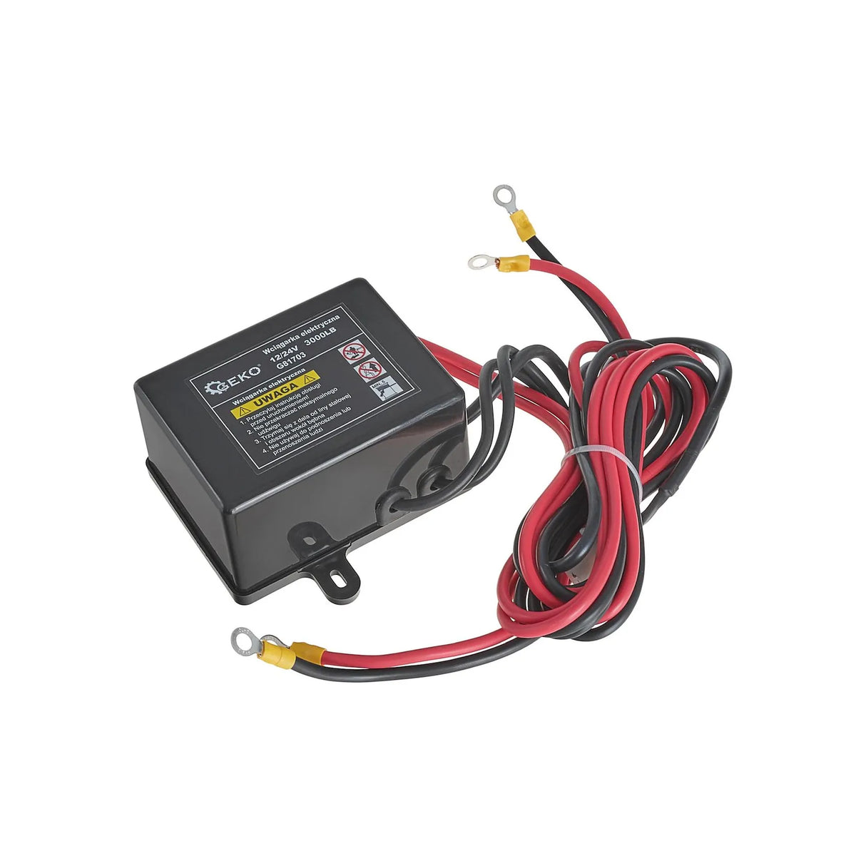GEKO Elektrische lier 12 V 3000LB trekvermogen