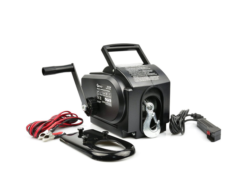 GEKO Elektrische Treklier 12 V 2000 lb 907 kg