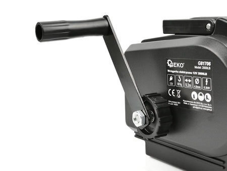 GEKO Elektrische Treklier 12 V 2000 lb 907 kg