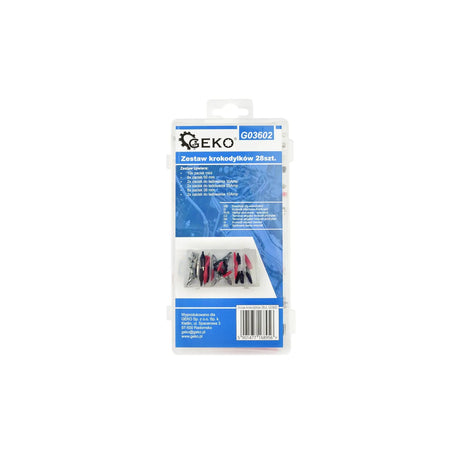GEKO Set elektriciens krokodillenklemmen 28-delig
