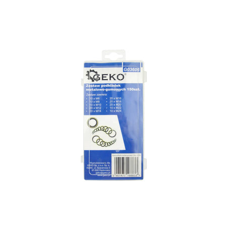 GEKO Set metalen-rubberen ringen 150-delig M6-M24