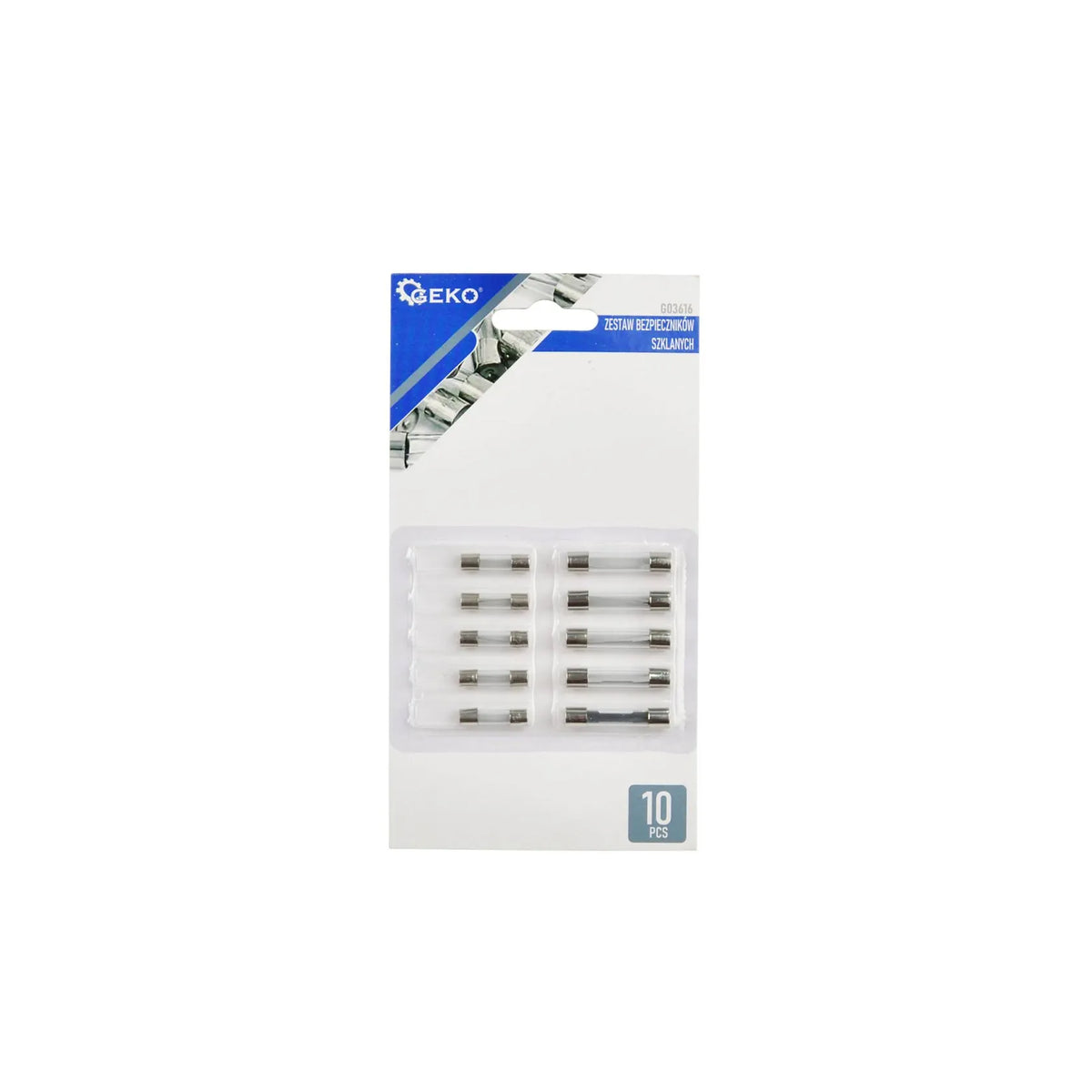 GEKO Glasszekeringen set 10 stuks