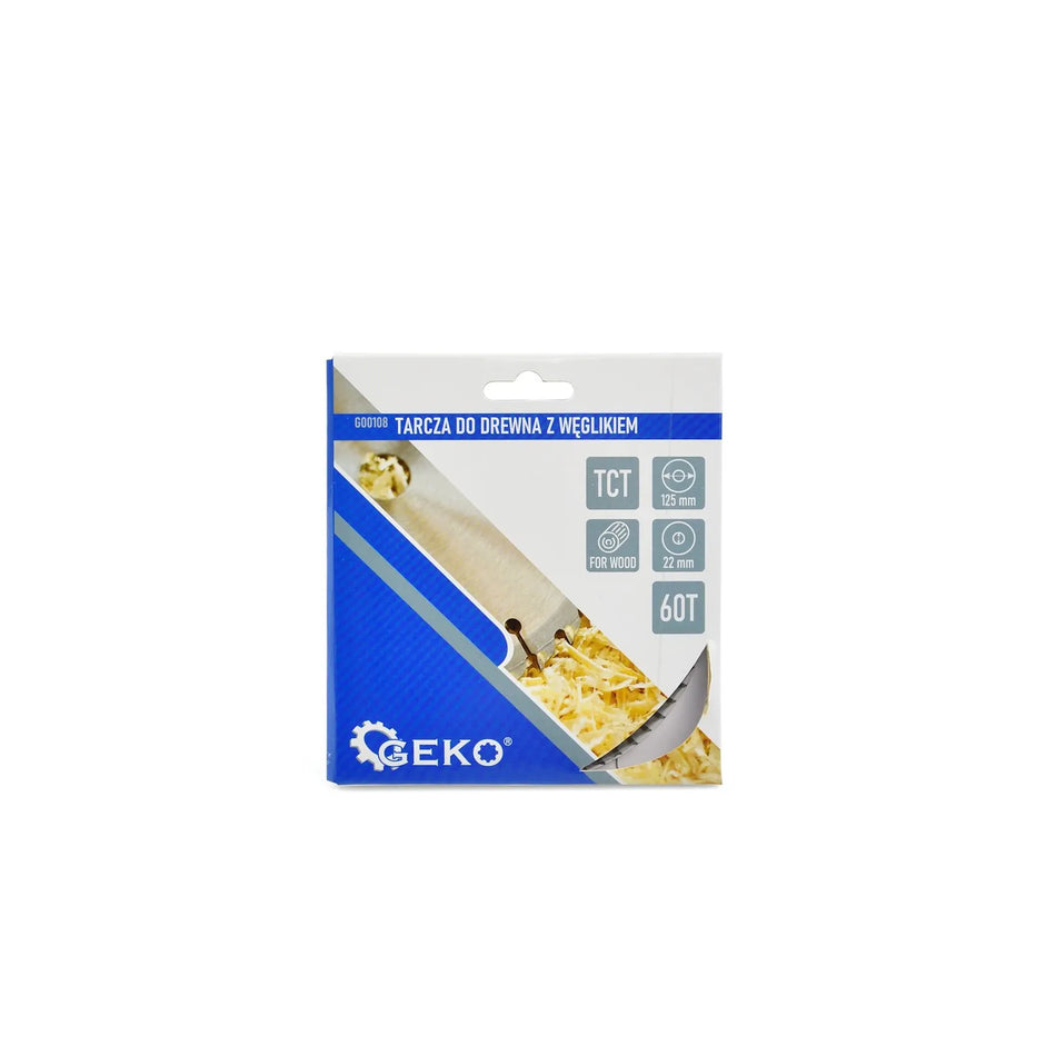 GEKO Cirkelzaagblad hout TCT 125x22 mm 60 tanden
