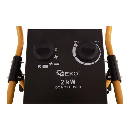 GEKO Elektrische industriële kachel met thermostaat en ventilatorfunctie 2 kW