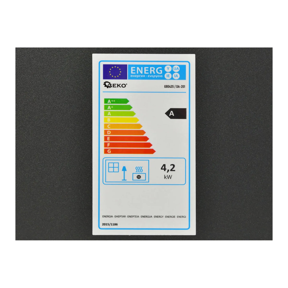 GEKO Indoor gasheater 4,2 kW met reducer en slang