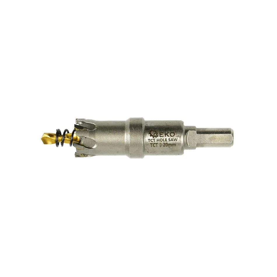 GEKO Gatzaag van carbide 20 mm met titanium boor