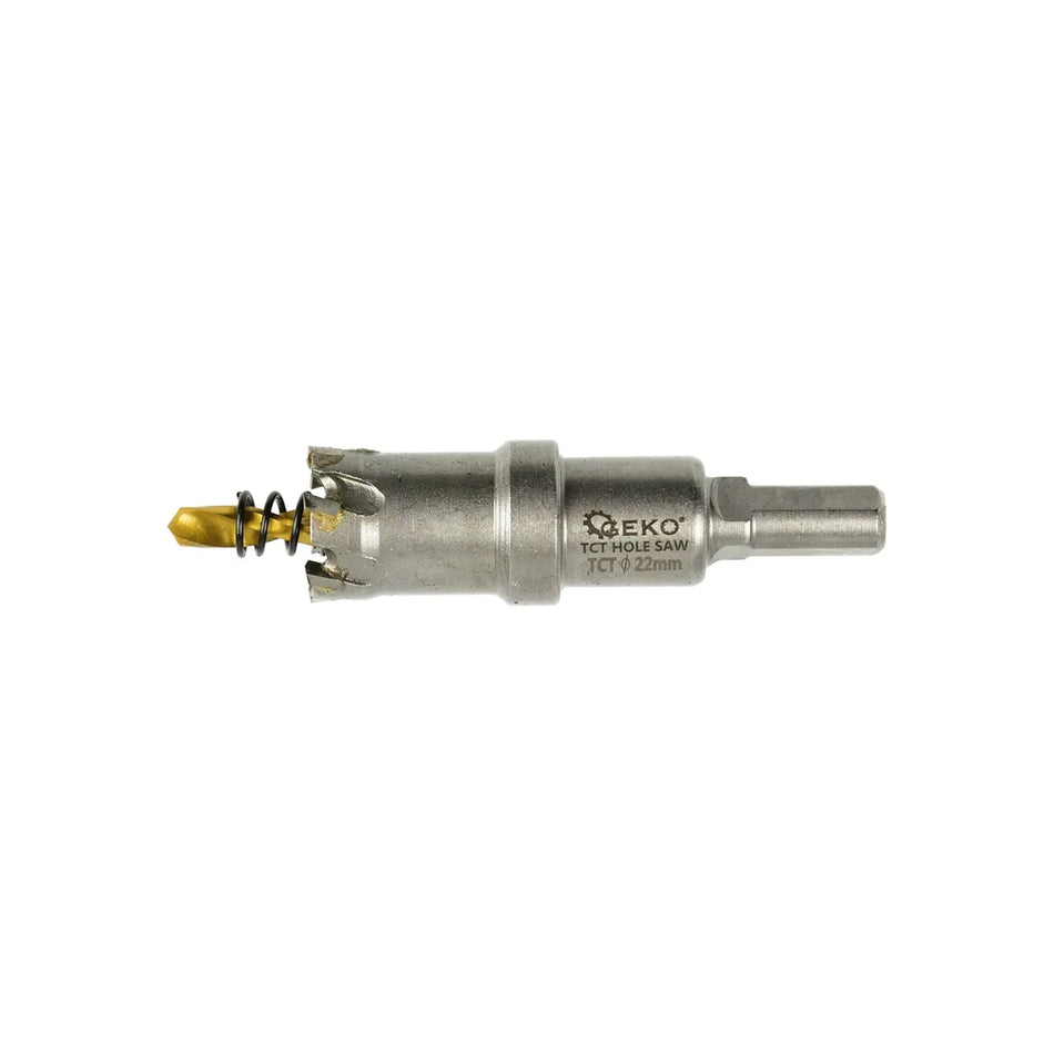 GEKO Gatzaag van carbide 22 mm met titanium boor