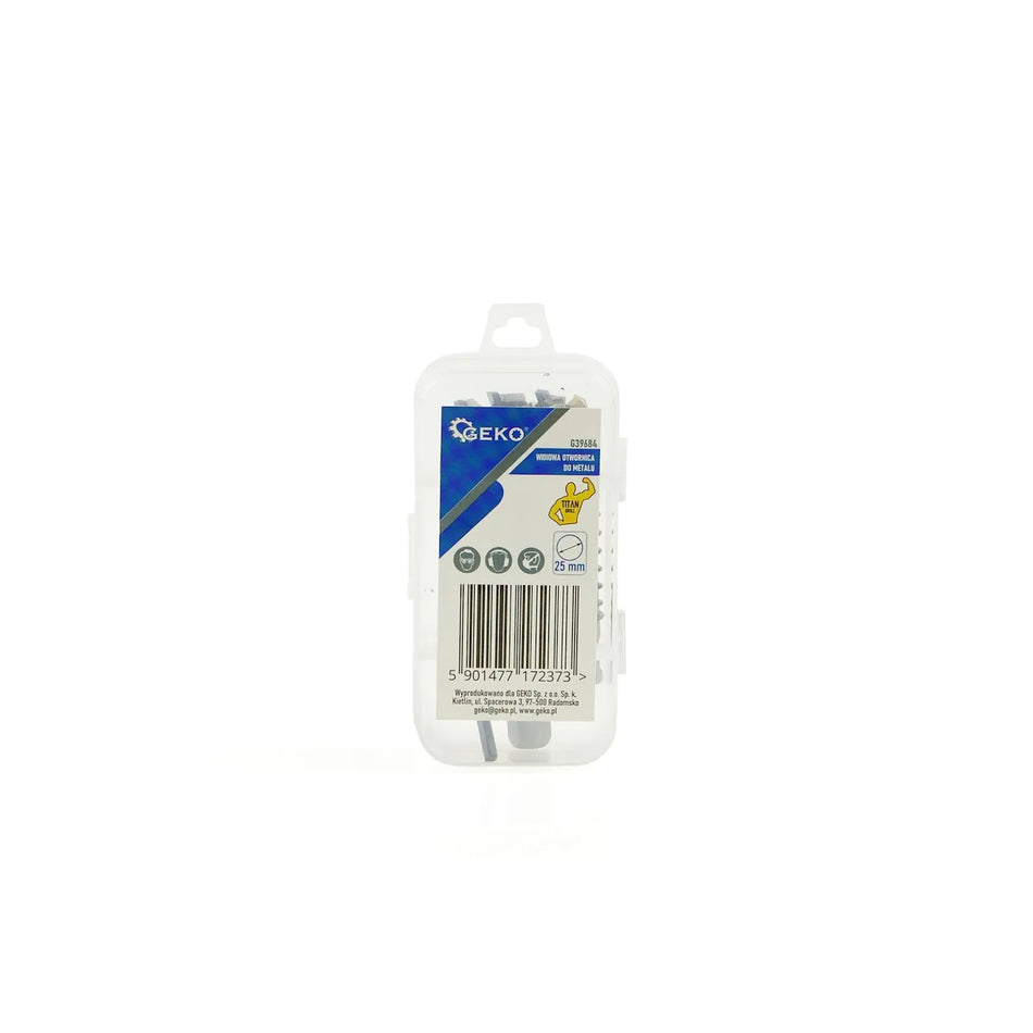 GEKO Gatzaag van carbide 25 mm met titanium boor