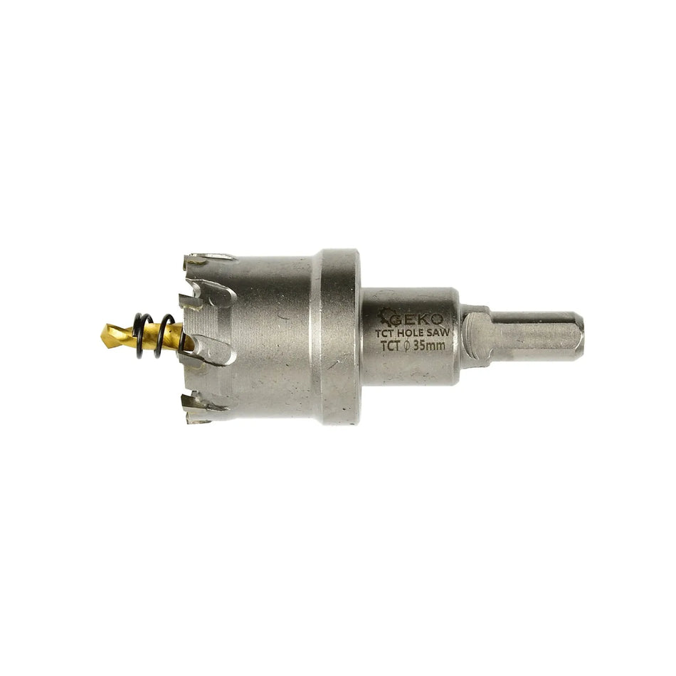 GEKO Gatenzaag met hardmetalen tanden en titanium boor 35 mm