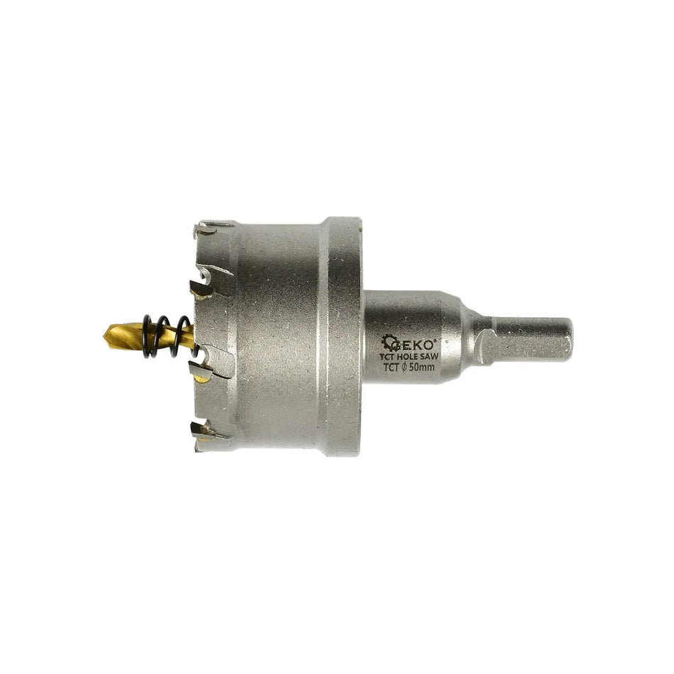 GEKO Gatenzaag met hardmetalen tanden en titanium boor 50 mm
