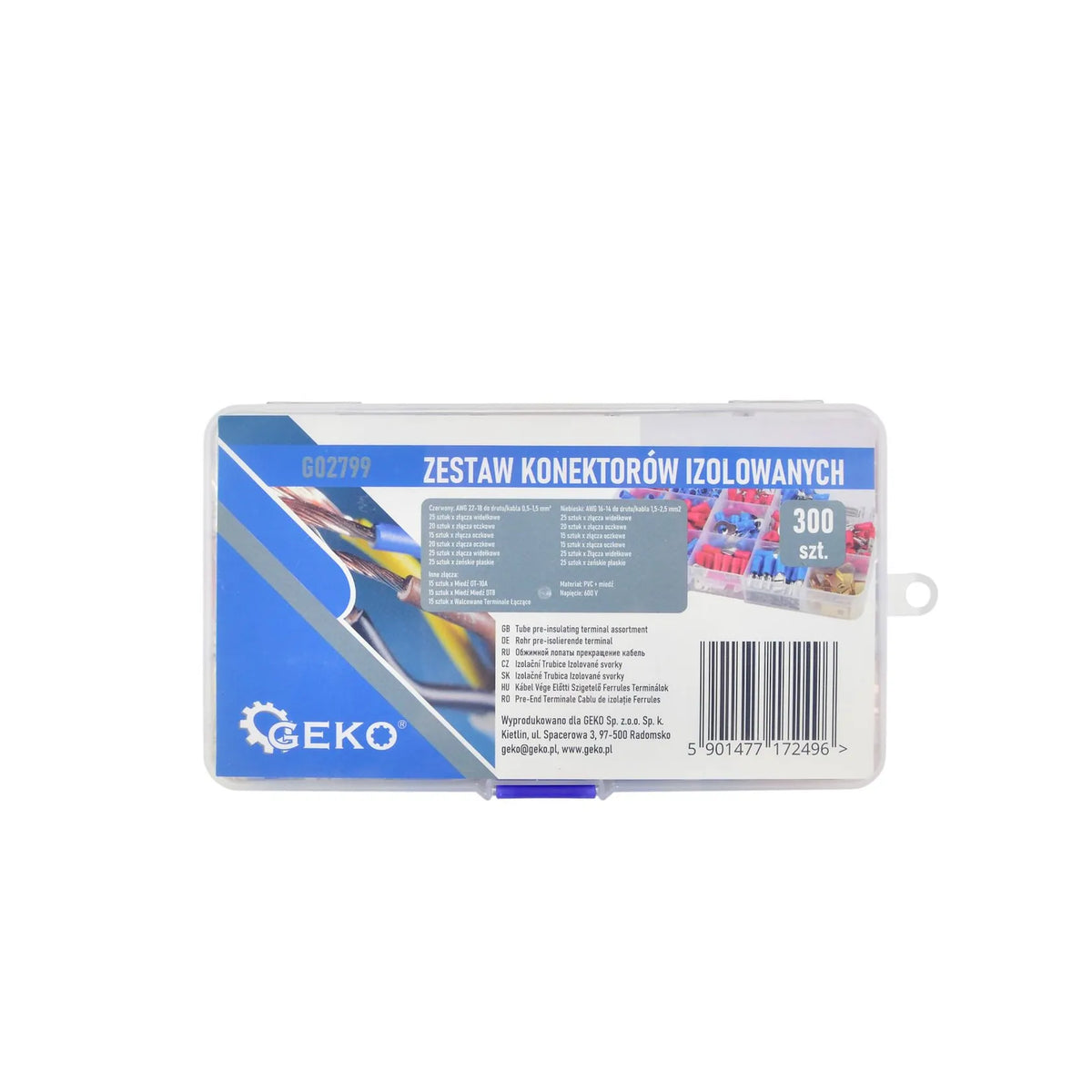 GEKO Set Geïsoleerde Kabelschoentjes 300 stuks 200 gram