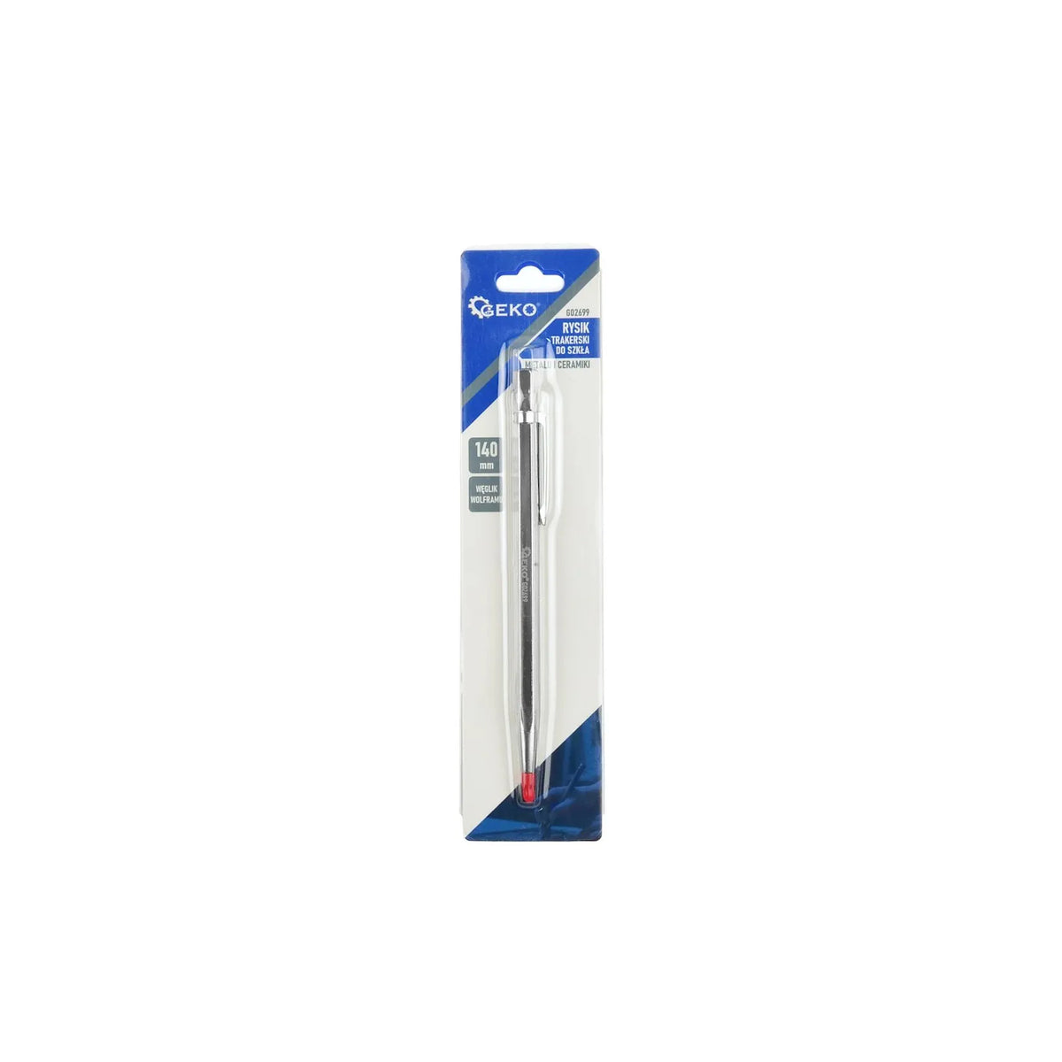 GEKO Markeringspen voor glas, metaal en keramiek 140 mm wolframcarbide