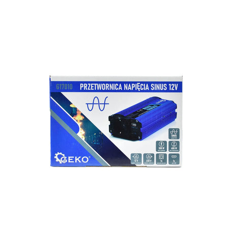 GEKO Voltageomvormer pure sinus 12 V/230 V 300/600 W