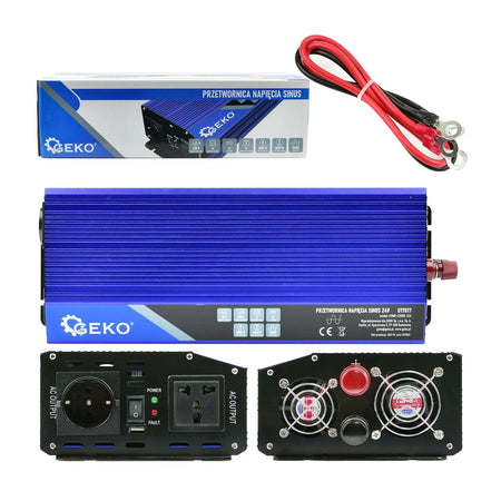 GEKO Zuivere sinus spanningsomvormer 24 V/230 V 2000/4000 W
