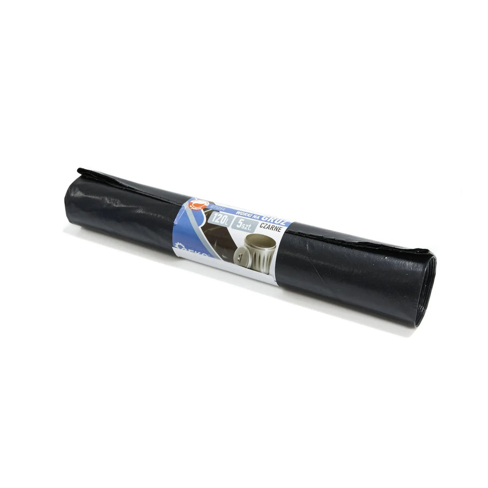 GEKO Puinzakken extra sterk 120 liter 5 stuks zwart