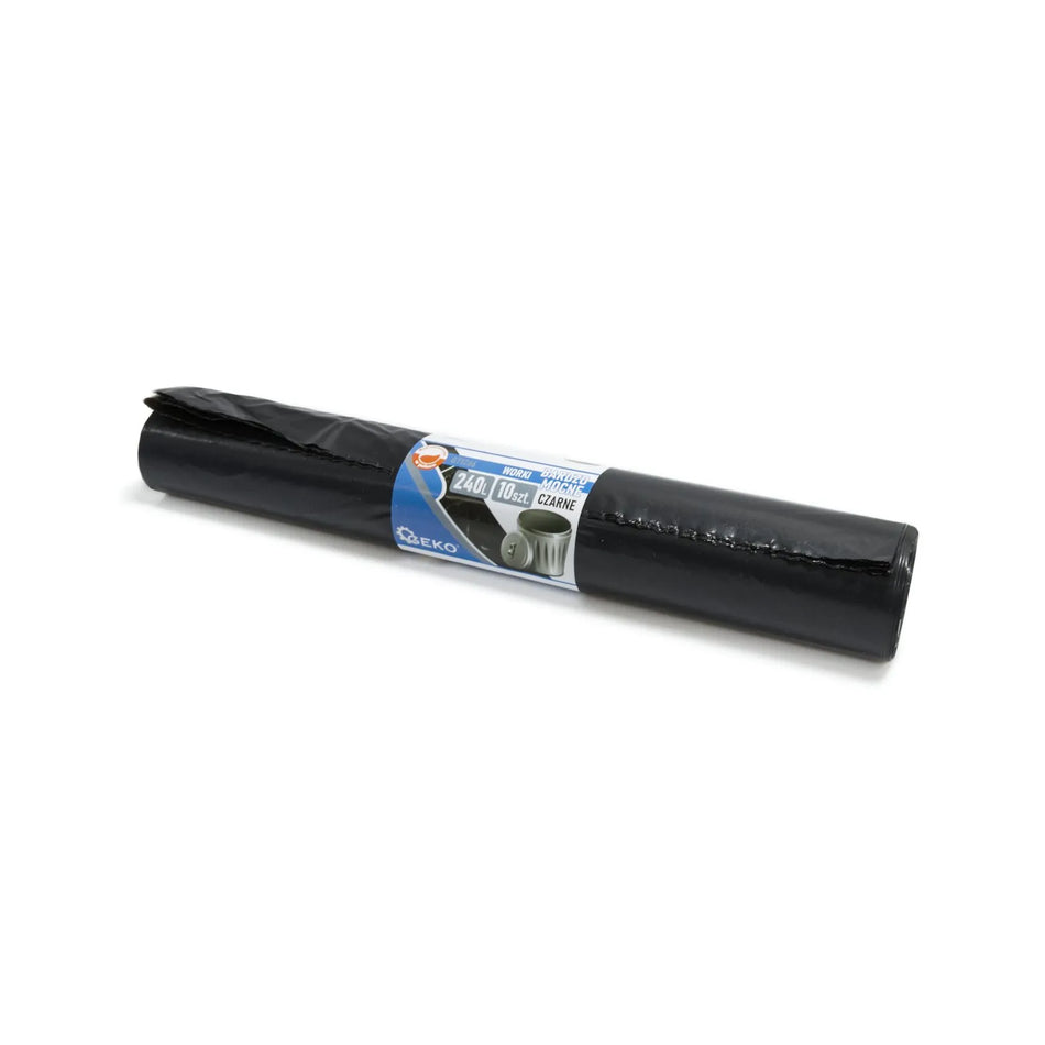 GEKO Puinzakken extra sterk 240 l 10 stuks zwart
